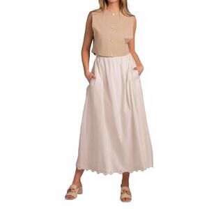 NEW ALYSI sleeveless button up vest in pelle